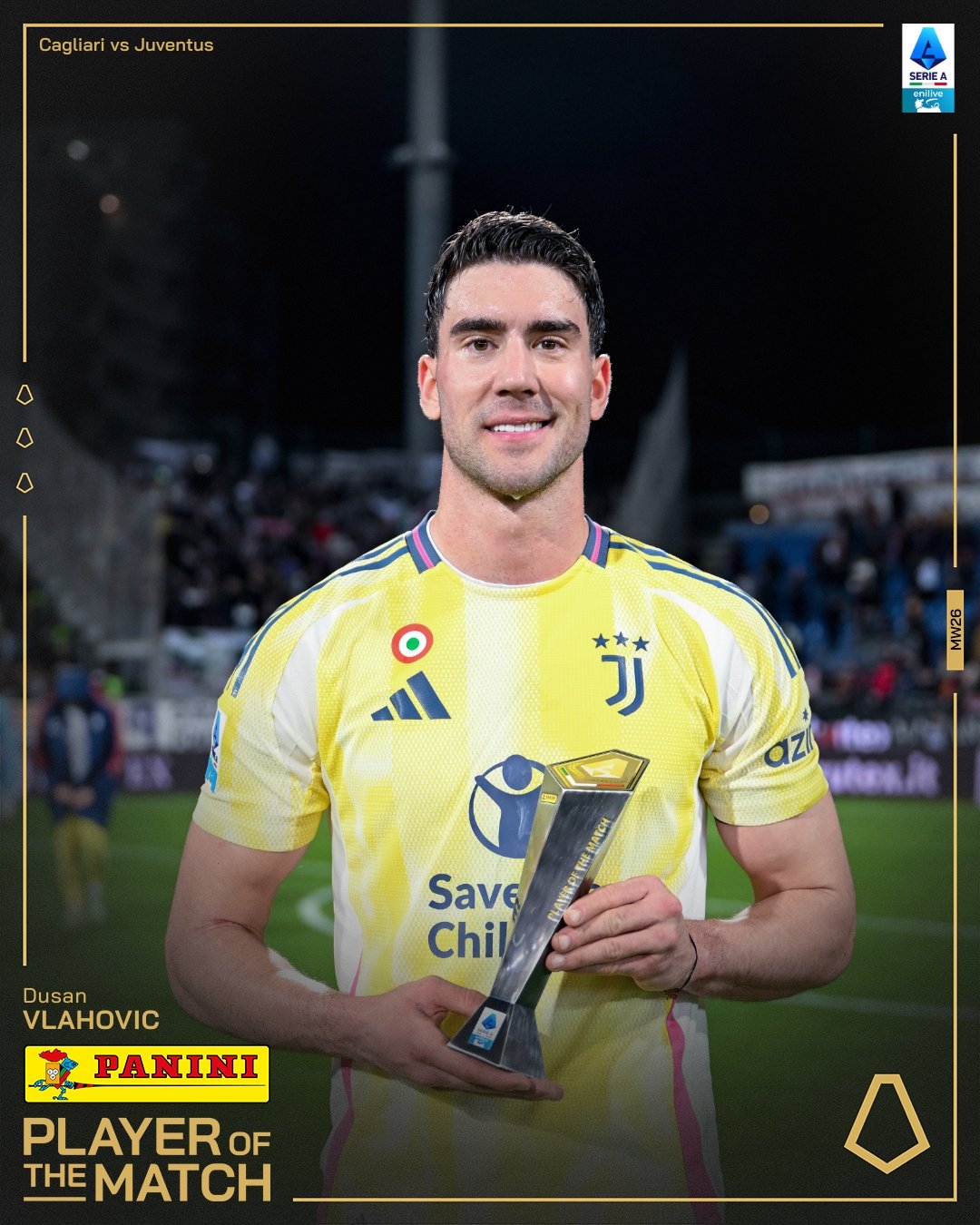  打進致勝進球！弗拉霍維奇當選尤文1-0卡利亞里全場最佳球員
